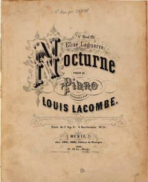 Nocturne : pour le piano ; op. 8,3