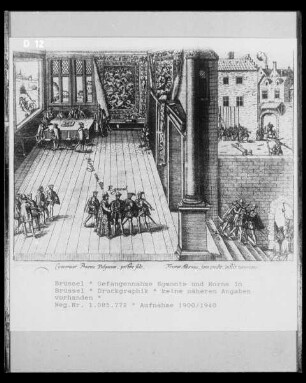 Brüssel, Gefangennahme Egmonts und Horns in Brüssel