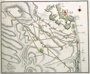 WHK 31 Krieg mit Frankreich 1792-1805: Plan der Belagerung von Mainz, 1793