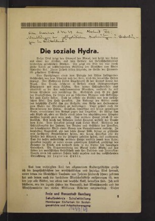 Die soziale Hydra.