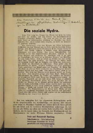Die soziale Hydra.