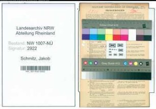Entnazifizierung Jakob Schmitz , geb. 17.03.1908 (Stellmachermeister)