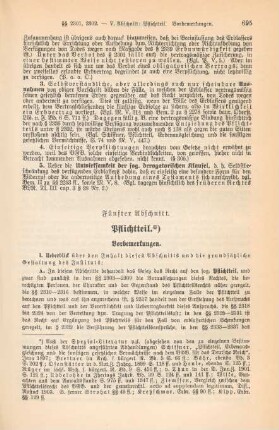 Fünfter Abschnitt. Pflichtteil