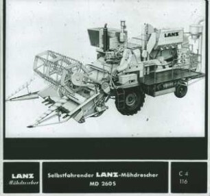 Selbstfahrender LANZ-Mähdrescher MD 260 S