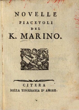 Novelle piacevoli del K. Marino