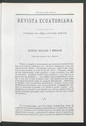 Febrero de 1892 - Número XXXVIII