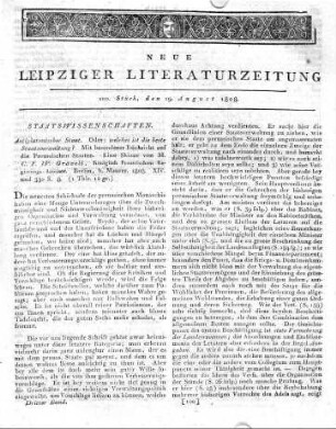 1808-08-19 : 100. Stück