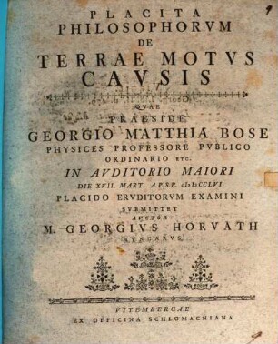 Placita philosophorum de terrae motus causis