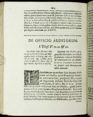De Officio Auditorum.