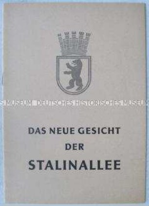 Illustrierte Dokumentation der Preisvergabe im Architektenwettbewerb zur Gestaltung der Stalinallee Berlin