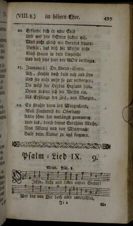 Psalm-Lied IX. 9. - Psalm-Lied XIV. 14.