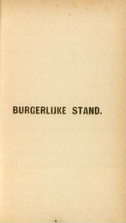 Burgerlijke stand