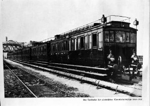 Berlin: Vorläufer der elektrischen Wannseebahn 1900-1902; REP