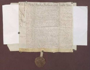 Gültbrief des Michael Schmidt von Pforzheim gegen die Stiftsverwaltung daselbst über 125 fl. unter Verpfändung eines Gültbriefs des Augustin Kärcher in Pforzheim gegen die Spitalpflege daselbst d. d. 1547 September 9