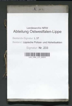 Deckung der Stuten Paderborner Eigenbehöriger im Samtamt Schwalenberg