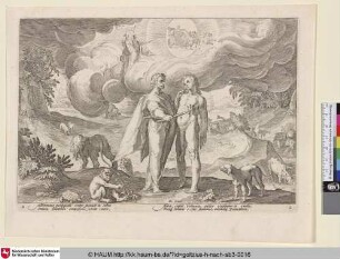 [Prometheus gibt dem Menschen das Feuer; Prometheus Making Man and Animating Him With Fire From Heaven; Prometheus schenkt de mens het vuur]