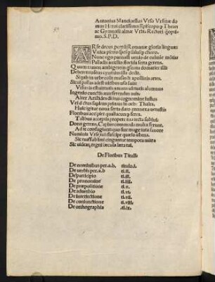 A1v-A2r, Mancinellus ad Lectorem