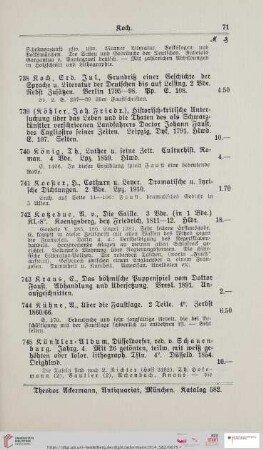 Koch (Nr. 738 - 745)
