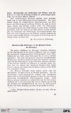 2: Bandkeramische Siedlungen in der Feldmark Grone bei Göttingen