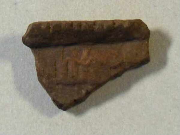 Fragment eines Gefäßes