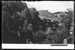 Ansicht von Rathen mit Lilienstein