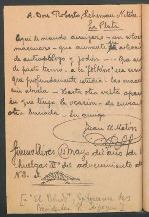 [Brief an Robert Lehmann-Nitsche]