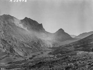 Die Serra de Tramuntana mit Puig Major : Blick über das Gebirge Serra de Tramuntana mit dem Puig Major