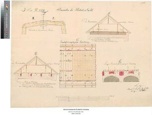 Fort Kastel [der Festung Mainz]: Mansarden des Reduits