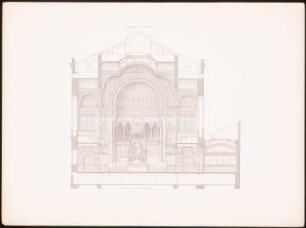 Neue Synagoge, Berlin: Querschnitt