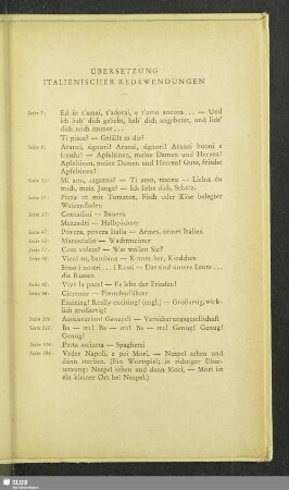 Übersetzung italienischer Redewendungen