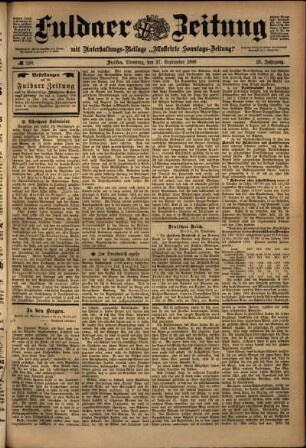Ausgabe vom Dienstag, den 27. September 1898.