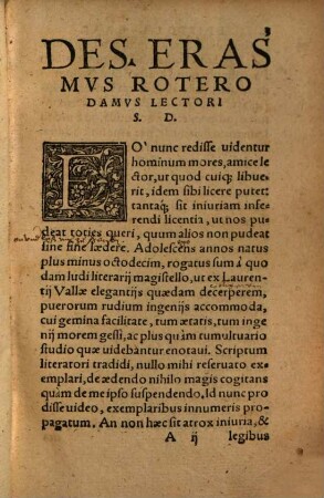 Paraphrasis Sev Potivs Epitome inscripta D. Erasmo Rot. luculenta iuxta ac breuis, in Elegantiarum libros Laurentij Vallae : multo quam antea fuit et castigatior et locupletior. Accessit Appendix Vtilißima, continens selectas Copiae formulas ... Addita Est Et Farrago sordidorum uerborum, Siue Augiae stabulum, repurgatum per Cornelium Crocum