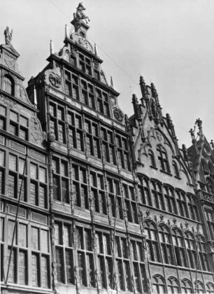 Gildehäuser am Markt, Antwerpen, Flandern, Belgien