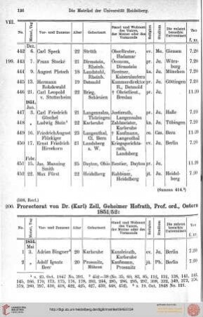 3. Mai 1851 bis 29. Januar 1856