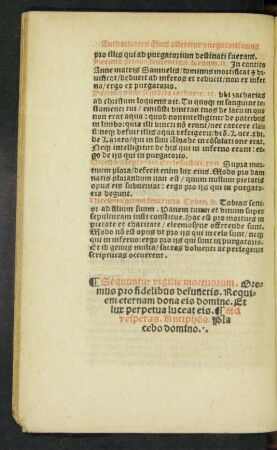 Sequuntur vigilie mortuorum ....
