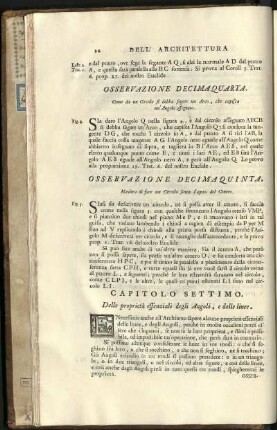 Capo 7. Delle proprietà essenziale degli angoli, e delle linee.