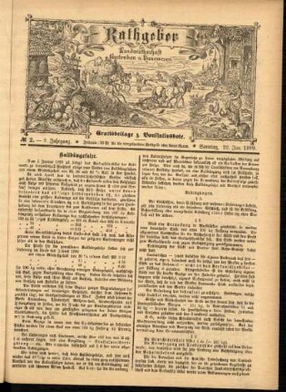 Ausgabe vom Sonntag, den 22. Januar 1899.