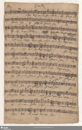 Stimmensatz [Schreiber: Opitz, J. S.; u.a.]