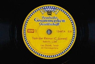 Tom der Reimer : Ballade, I. Teil / (C. Loewe)
