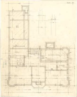 Fischer, Theodor; Blaichach; Haus Gradner - Grundriss Keller