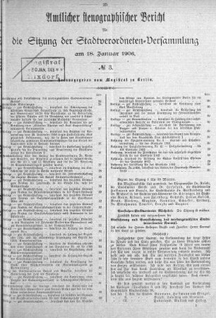 No. 3, 18. Januar 1906
