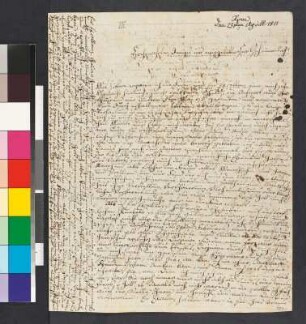 Brief von Werner, Friedrich Ludwig Zacharias an Goethe, Johann Wolfgang von