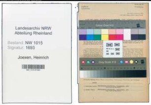 Entnazifizierung Heinrich Joexen , geb. 29.11.1891 (Lehrer)