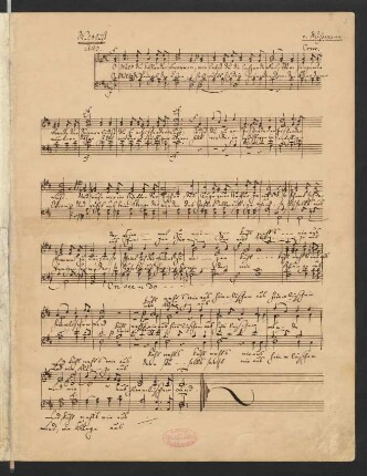 Im Wald; Coro maschile; D-Dur; MWV F 11; op. 100,4