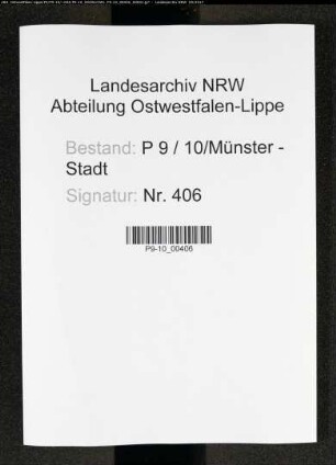 Sterberegister Standesamt Münster