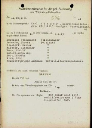 Rieger, Karl
