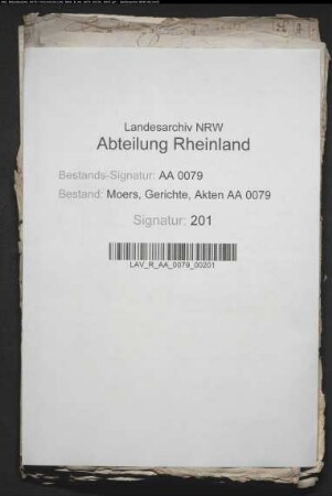 Kreditoren gegen den fiskalischen Pächter des Dongrathofes bei Repelen wegen Schuldforderungen