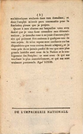 Lettre du Roi à l'assemblée nationale