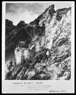 Felsenlandschaft: Schlucht mit Ruinen