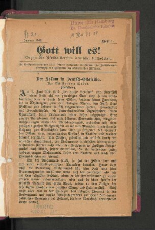 Januar 1909. Heft 1.